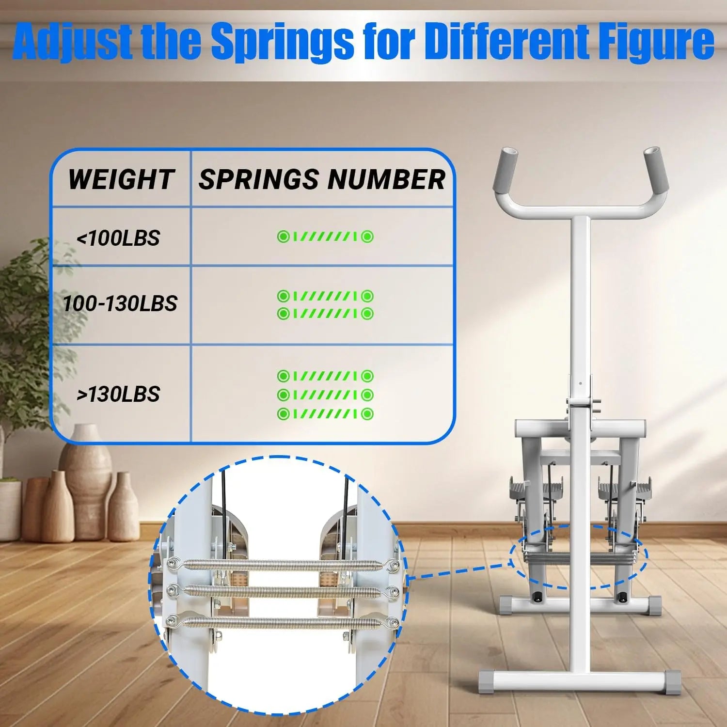 Steppers for Exercise at Home Stair Stepper with Handlebar and Foldable Stepper Climber Exercise Machine Cardio Trainer