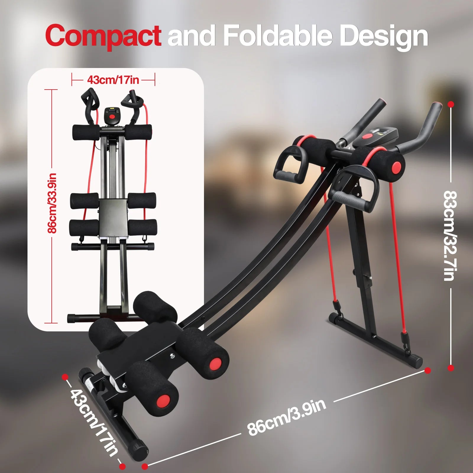 Foldable Core & Abdominal Trainer Fitness Equipment