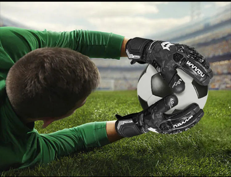 Soccer Goalie Gloves for Adults and Youth High Performance Goalkeeper Gloves with Five Detachable Finger Savers