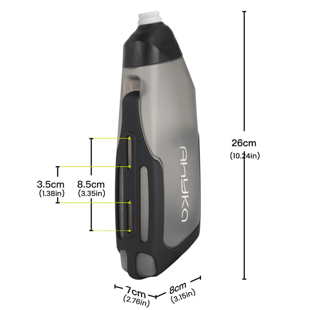 Bicycle Aerodynamic Water Bottle Bracket Set – 600ml Food‑Grade PP5 Soft Squeeze Bottle with Direct Jet Spout for Road Bike & MTB Sports