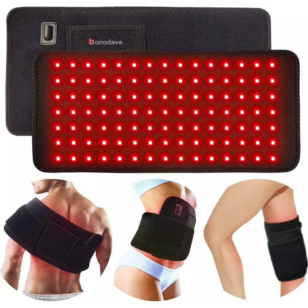 Infrared LED Light for Face and Body Back Knee Hands Feet Relief Portable Heat Pad