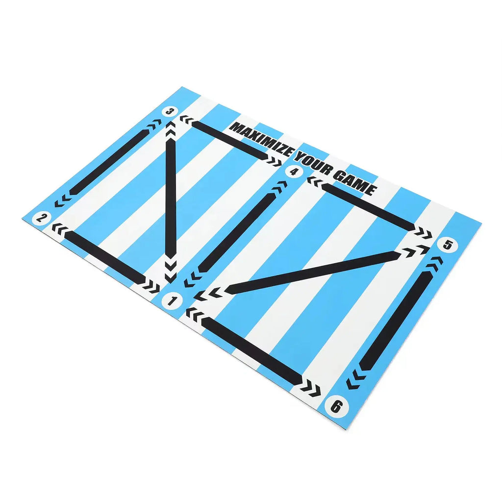 Soccer Ball Control Training Mat Stable Silent Rubber Base Digital Guidance Design Improve Ball Sense Daily Training