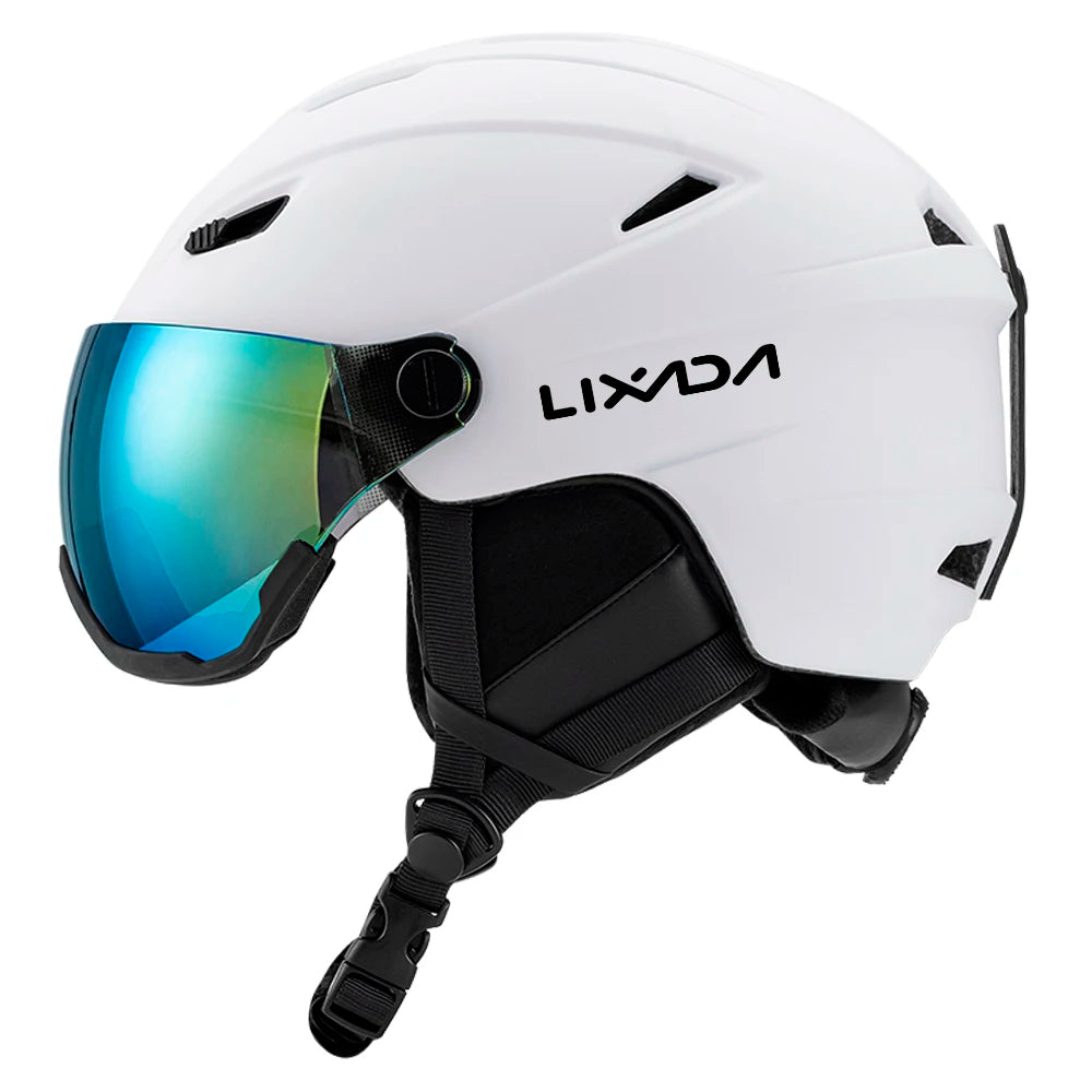 Integrated Ski Helmet Men and Women Snowboard Helmet with Removable Visor Goggles Men and Women Snowboard Wear