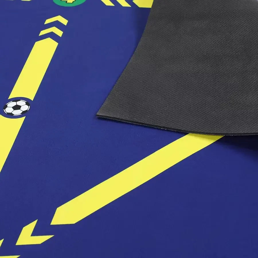Soccer Ball Control Training Mat Stable Silent Rubber Base Digital Guidance Design Improve Ball Sense Daily Training