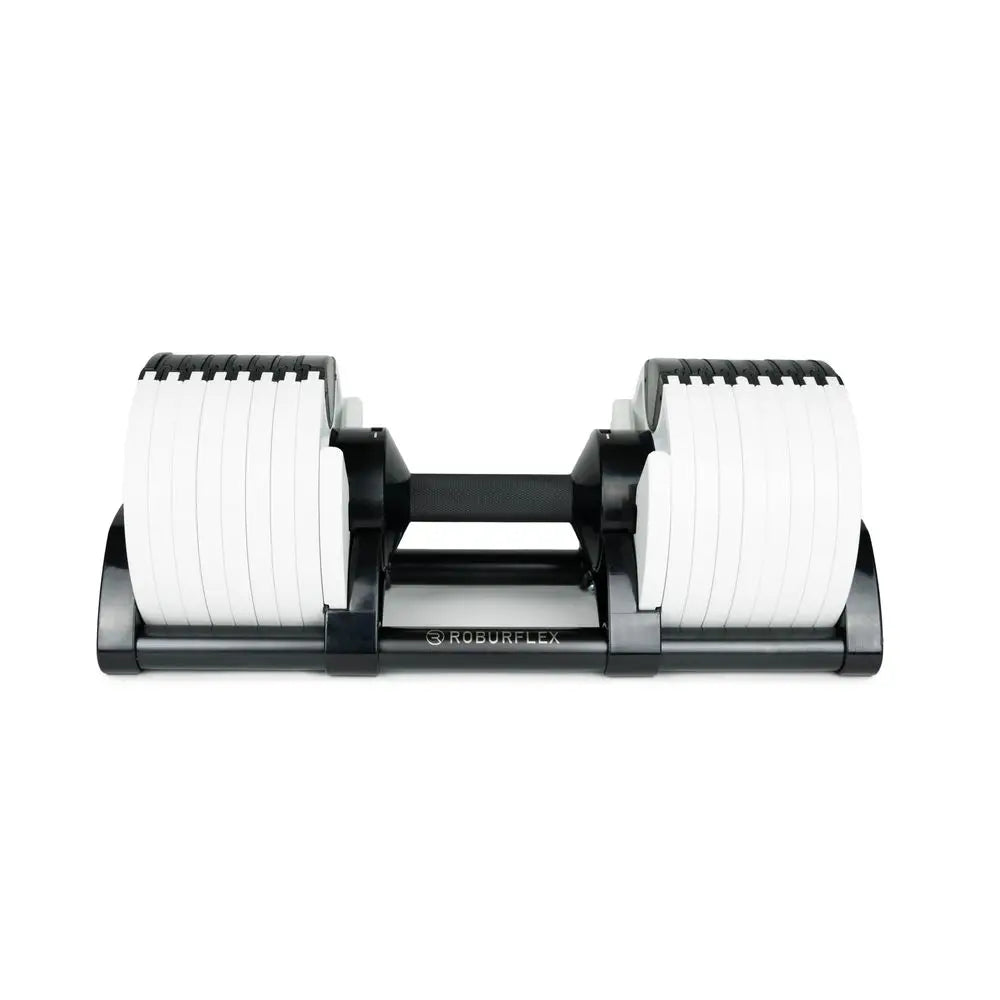 Dumbbell Single 540 Adjustable Dumbbell, 80 lb Max, 5 lb Increments with 20 Weight Settings for Home Gym Fitness
