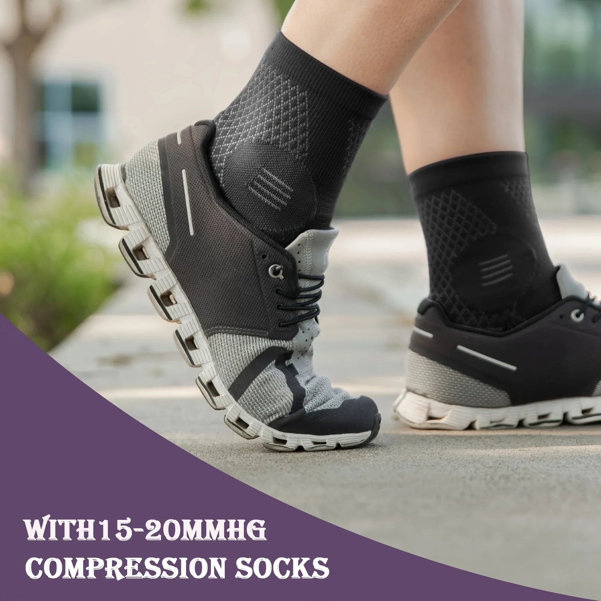 Performance Compression Foot Sleeves — Open‑Toe Arch & Ankle Support Socks for Comfort & Stability