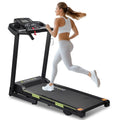Treadmill for Home 0–15 Auto Incline 4.0HP Folding Electric Treadmill 20‑Inch Wide Running Machine with Bluetooth Speaker and Pulse Monitor