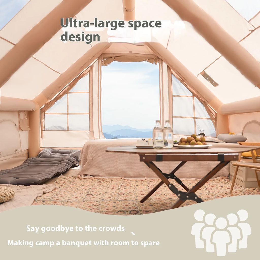Inflatable Tent With Stove Plug