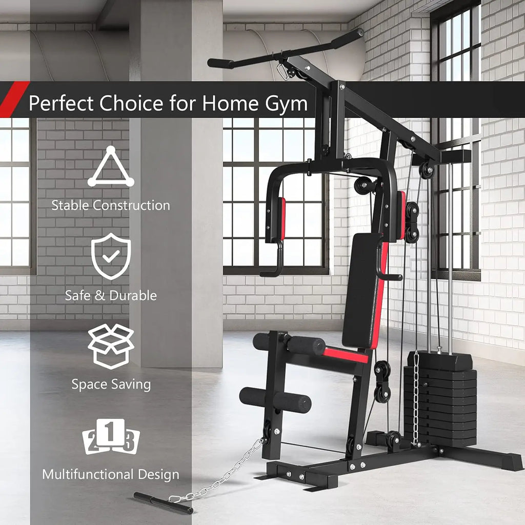 Multifunction Home Gym System Weight Training Exercise Workout Equipment Fitness Strength Machine for Total Body Customized