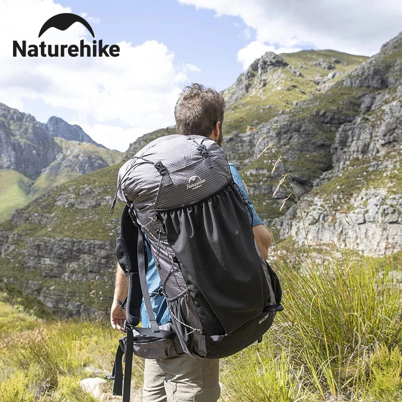 Naturehike Rock Outdoor Bags 40L/60L/60+5L Travel Backpacks Large Capacity Camping Hiking Pack with Rain Cover