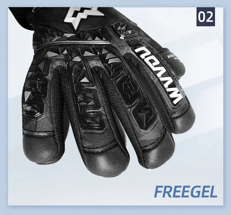 Soccer Goalie Gloves for Adults and Youth High Performance Goalkeeper Gloves with Five Detachable Finger Savers