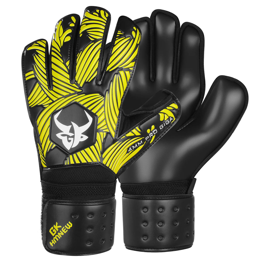 Soccer Goalie Goalkeeper Gloves Strong Grip with Finger Protect and 4+3mm Latex for Kids Youth and Adults