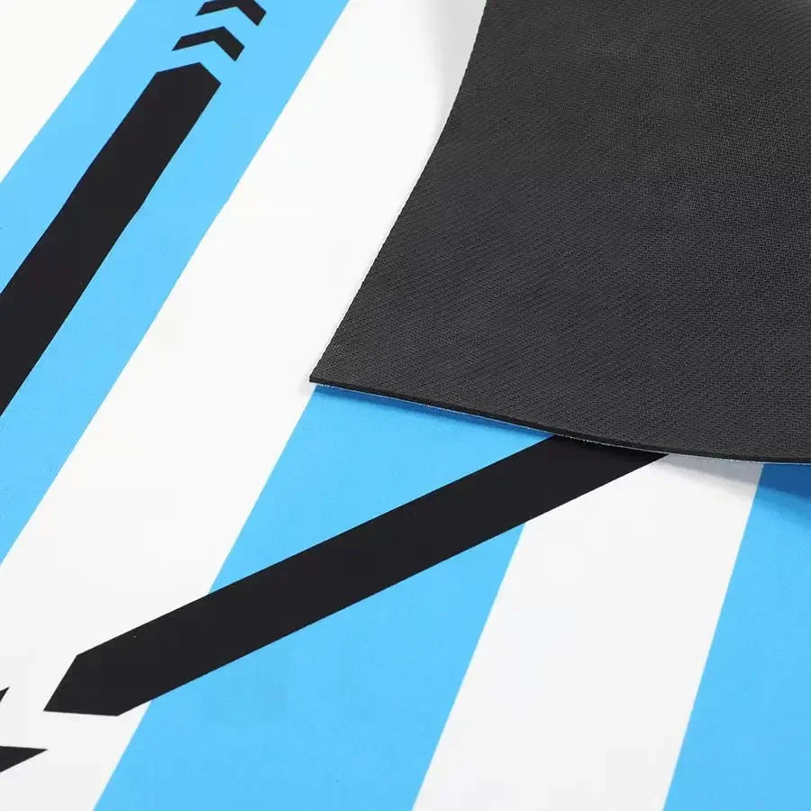 Soccer Ball Control Training Mat Stable Silent Rubber Base Digital Guidance Design Improve Ball Sense Daily Training