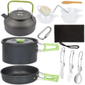 Outdoor Camping Cookware Set Aluminum Alloy Non Stick Pot Nested Pack Convenient to Carry