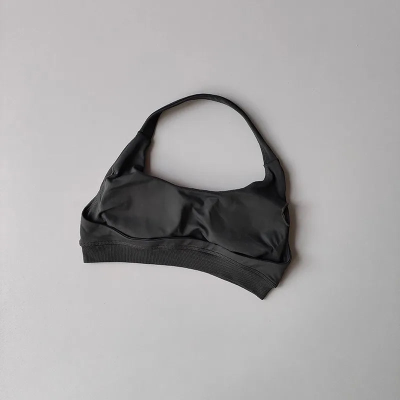 Shockproof Seamless Sexy Padded Athletic Sport Bra Women Backless Workout Gym Anti‑Shock Yoga Crop Top Fitness Bra Suits