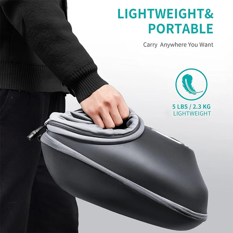 Foot Massager with Heat and Air Compression Shiatsu Kneading Roller for Muscle Relaxation and Stress Relief