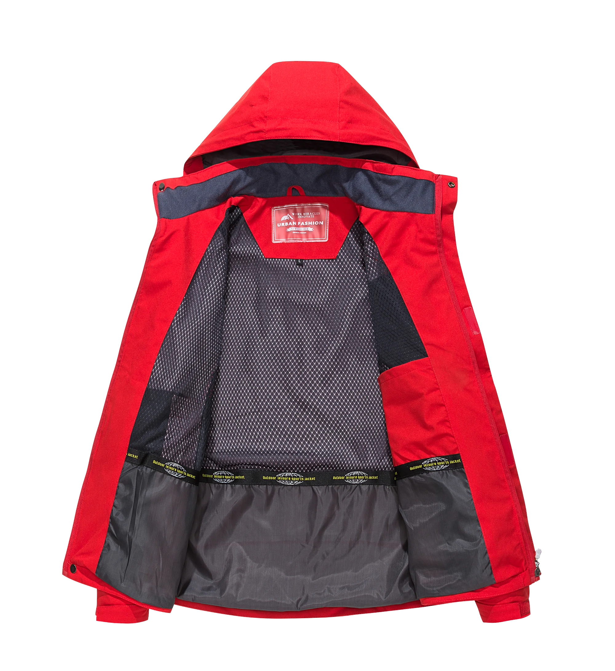 Men’s Waterproof Hiking Jacket Large Size Windproof Outdoor Windbreaker for Camping Hunting Running Trekking Fishing
