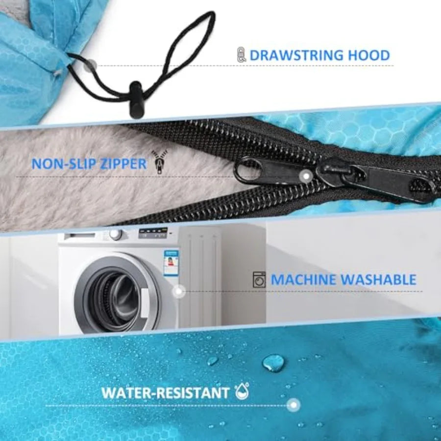 Camping Sleeping Bag, Lightweight Waterproof Design for Adults, Warm and Cool Weather Use in Summer, Spring, and Fall Travel and Camping Gear