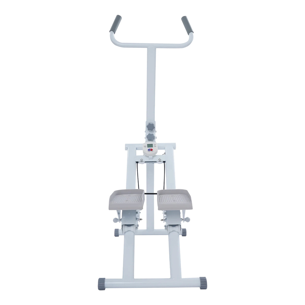 Stair Stepper Folding Step Machine with Handle Low Impact Climber 3 Level Adjustable Pedals and Resistance Bands for Home Gym Cardio Workout