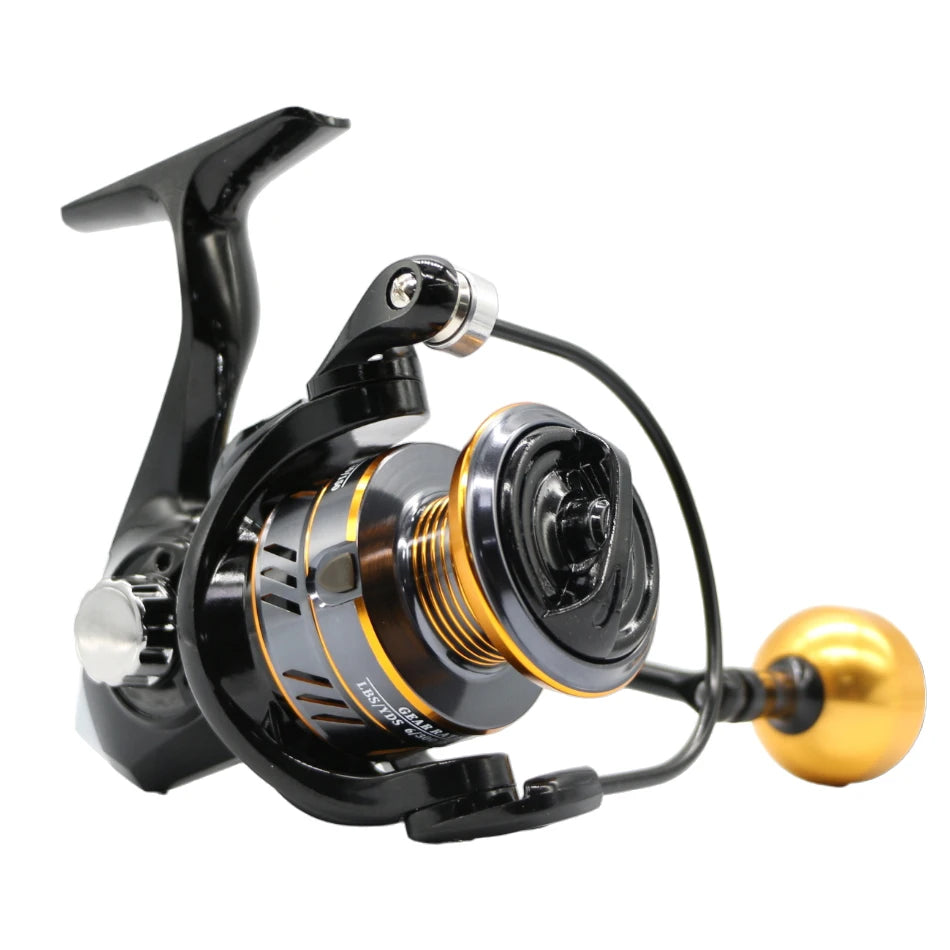 HM NEW Fishing Reel Spinning Reel Metal Reel Cup 10 kg Max Drag Power High‑Speed Spinning Wheel for Any Water Body
