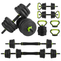 Multi‑Function Adjustable Dumbbells — 44/66/88 lb Free Weight Set with Barbell Connector for Home Training