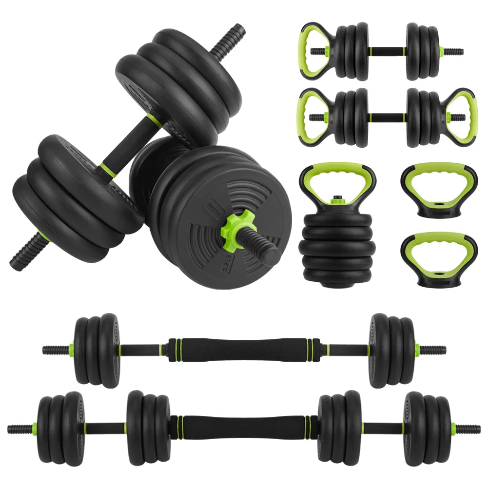 Multi‑Function Adjustable Dumbbells — 44/66/88 lb Free Weight Set with Barbell Connector for Home Training