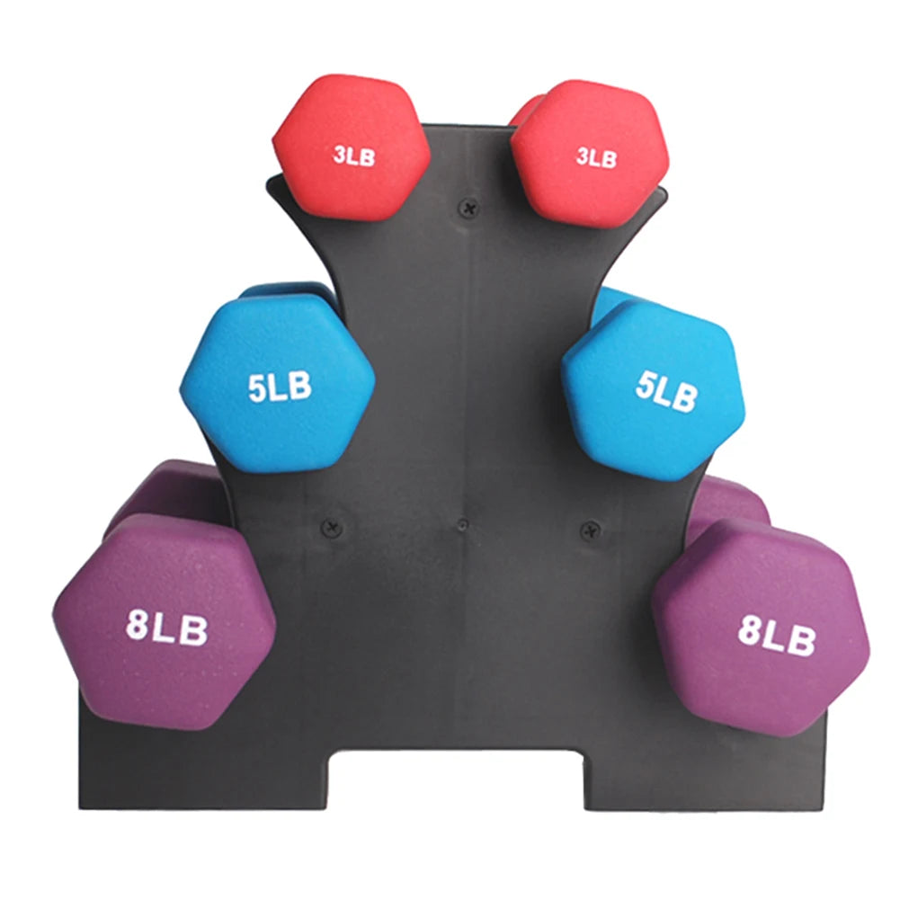 Dumbbell Rack 3 Tier Weight Storage Organizer Compact Dumbbell Rack for Small Home Gym Organization