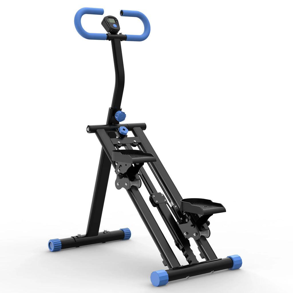 Stair Stepper with Resistance Full Body Vertical Climber for Home Workouts with Adjustable Handlebar and Compact Stable Frame