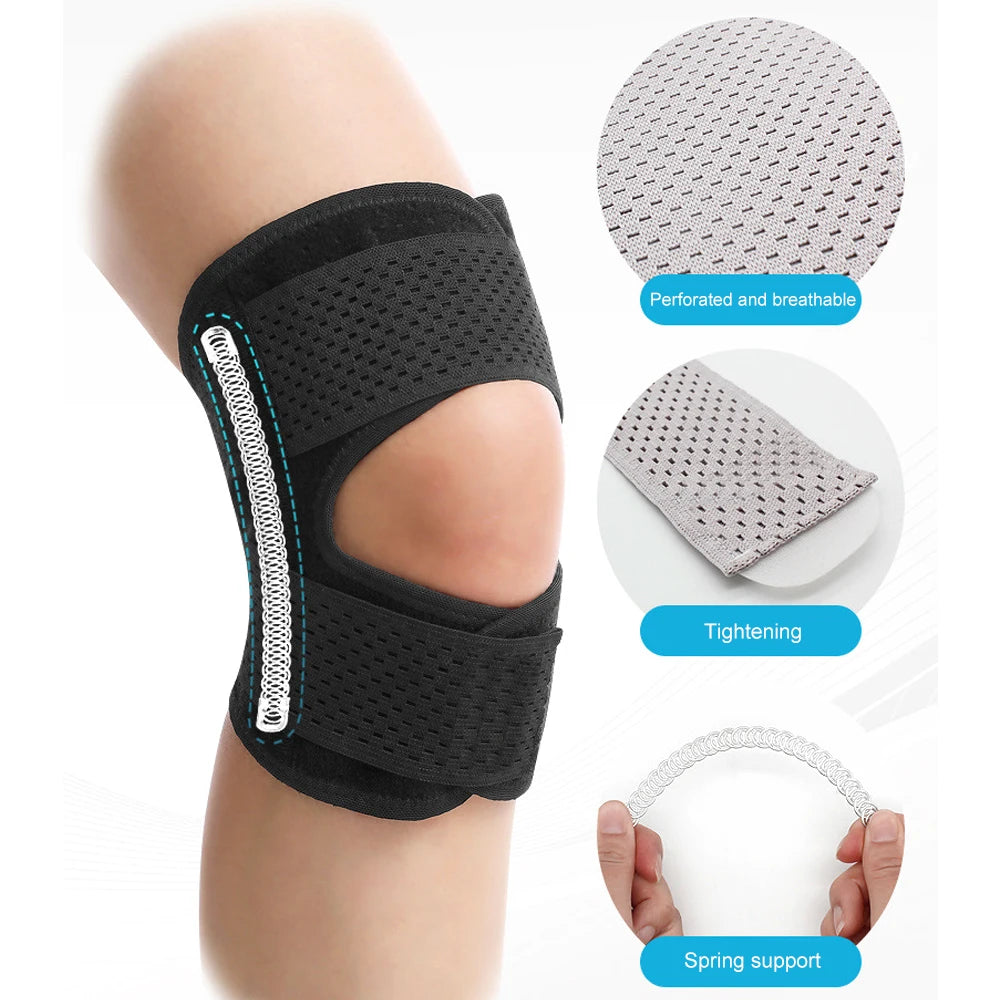 Adjustable Knee Brace with Side Stabilizers