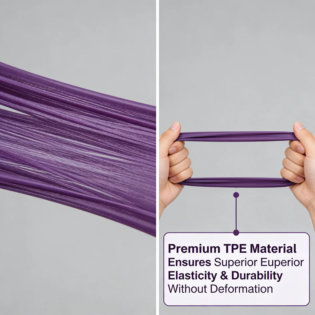 TPE Resistance Bands Set – 5‑Level Non‑Slip Booty Bands for Hip, Leg & Glute Workouts, Yoga & Fitness Training