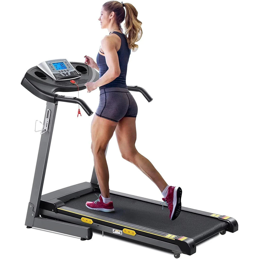 Treadmill with Auto Incline Folding Electric Running Machine 17 Inch Electric Treadmill 2.5HP 8.5MPH with 15 Training Programs