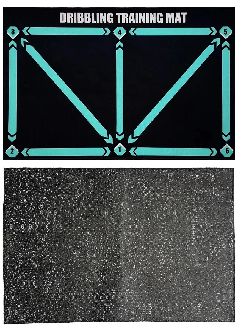 Durable Non Slip Football Training Mat Foldable Carpet Dribbling Training Mat Children’s Indoor Football Equipment
