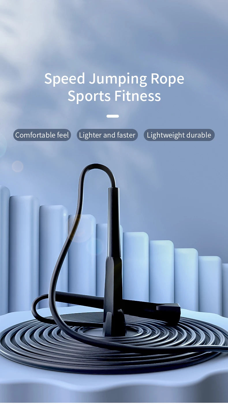 Adjustable Length Skipping Rope Speed Skipping Workout Fitness Rope for Kids and Adults