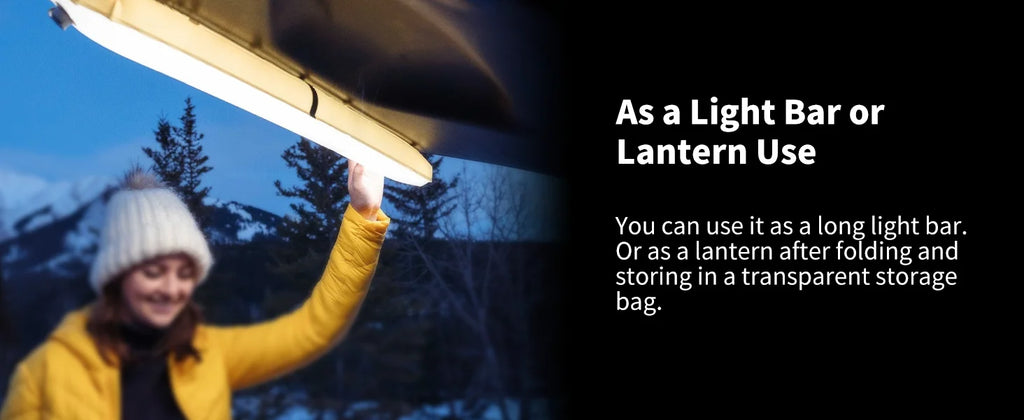 Solar Camping Lantern 2000mAh Folding Portable Camping Light Waterproof 3‑Mode Warm Light USB‑Type C for Hiking Camping Fishing
