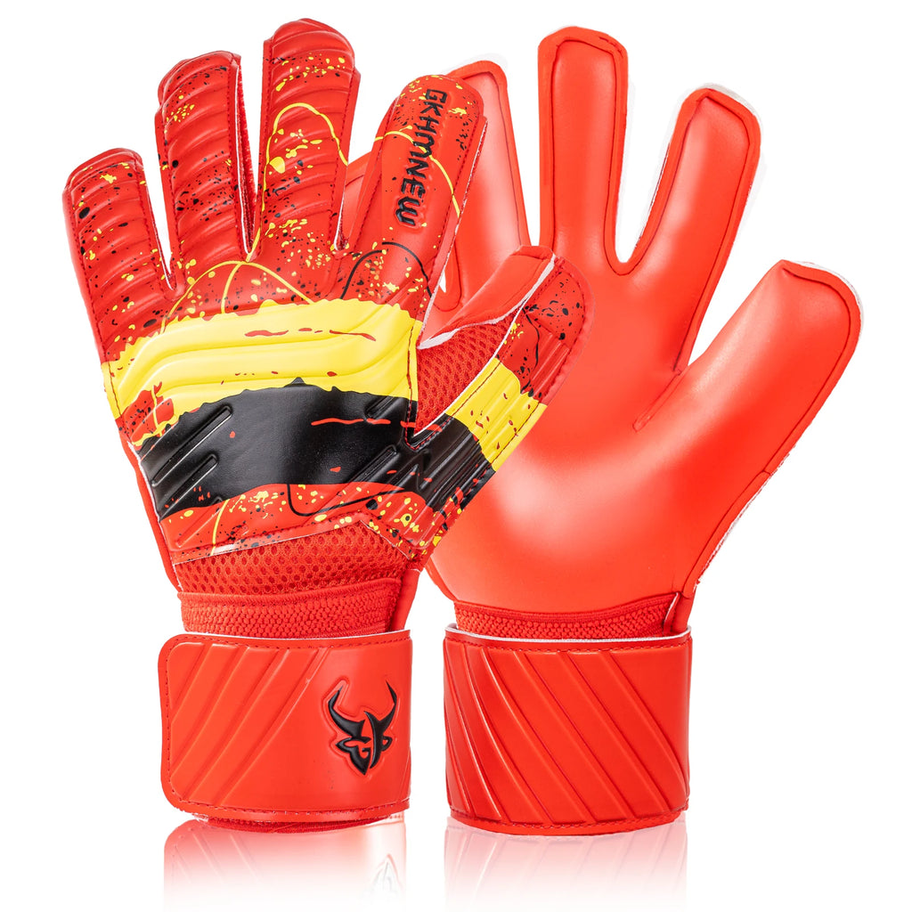 Goalkeeper Gloves for Adult and Youth Strong Latex Grip Double Wrist Support and Breathable Mesh