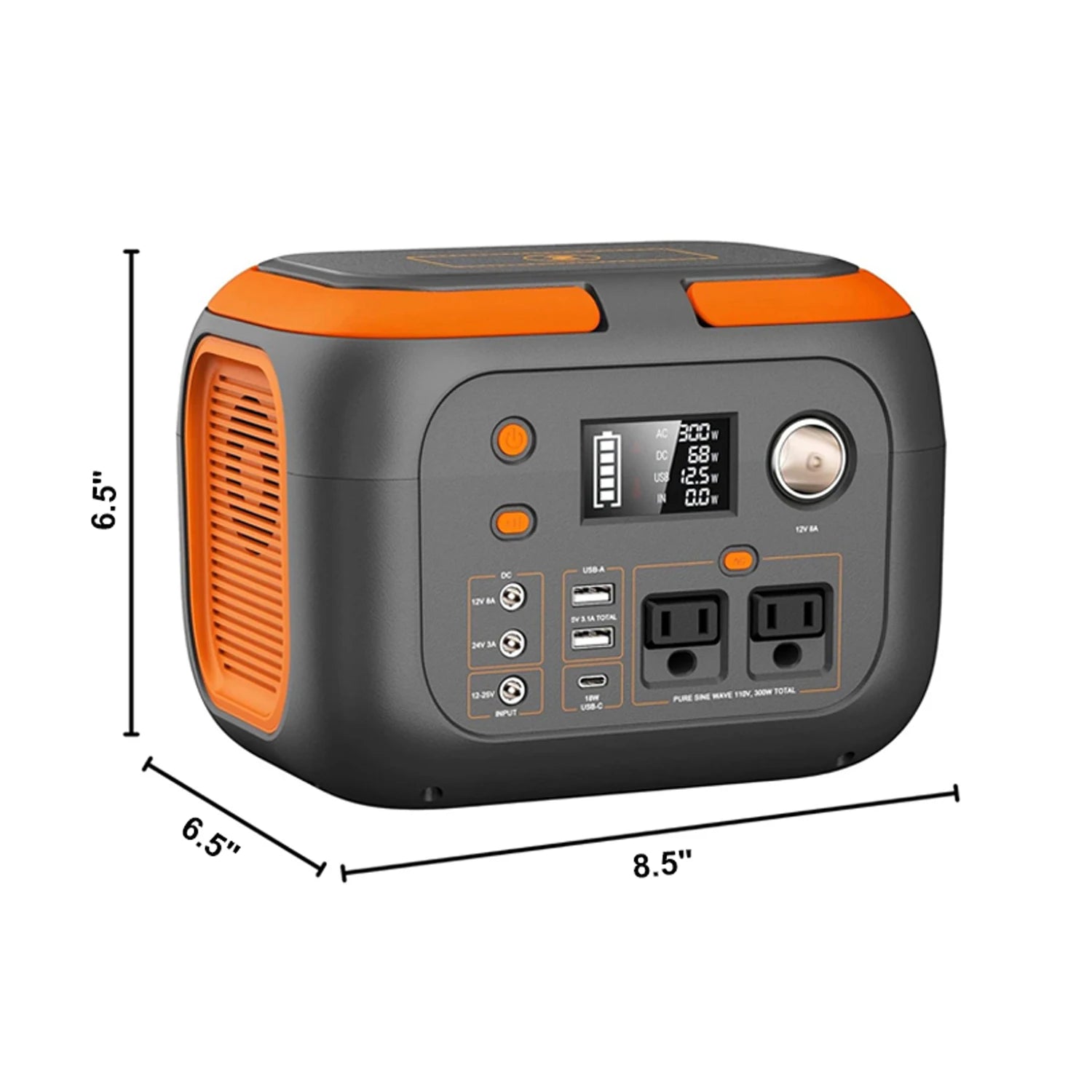 600W 300W 200W 120W Portable Power Station 110V AC Outlets Solar Generator Energy Storage Power Bank for Camping Travel RV Home