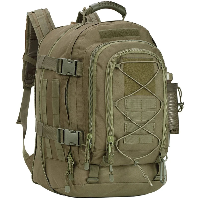 65L Outdoor Tactical Backpack Men’s Hiking Bag Large Capacity Military Army Travel Camping Rucksack