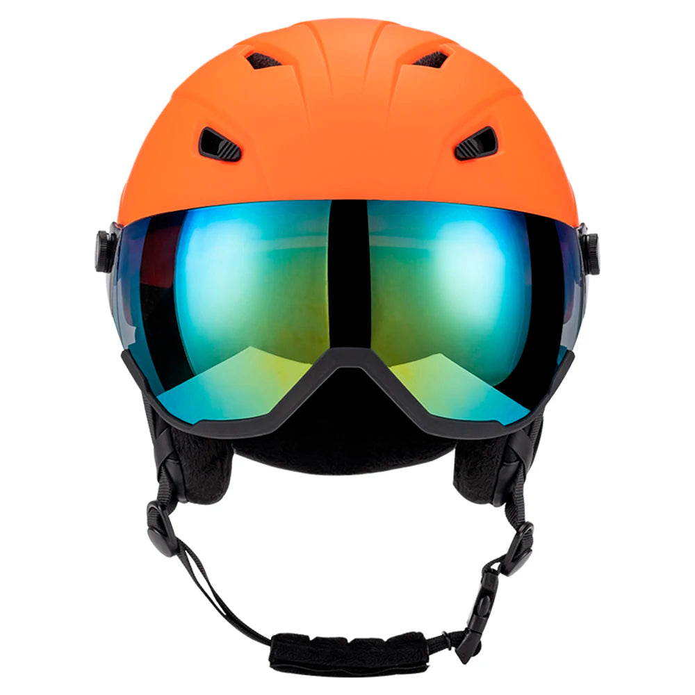 Integrated Ski Helmet Men and Women Snowboard Helmet with Removable Visor Goggles Men and Women Snowboard Wear