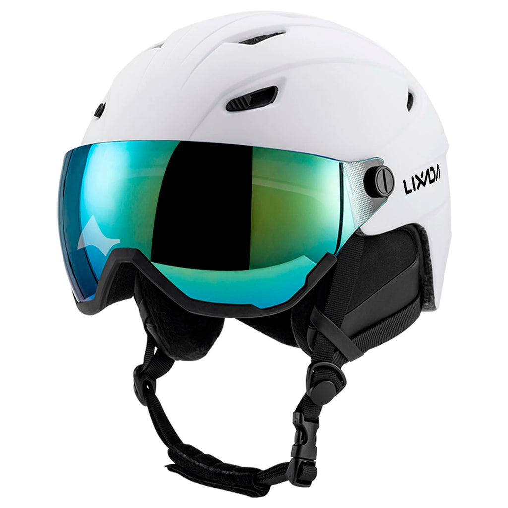 Integrated Ski Helmet Men and Women Snowboard Helmet with Removable Visor Goggles Men and Women Snowboard Wear