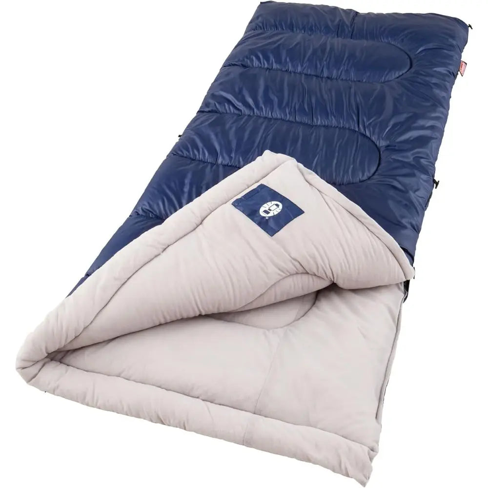 Adult 20°/30° Cool‑Weather Sleeping Bag with No‑Snag Zipper and Washable Cover, Ideal for Camping, Travel, and Outdoor Use