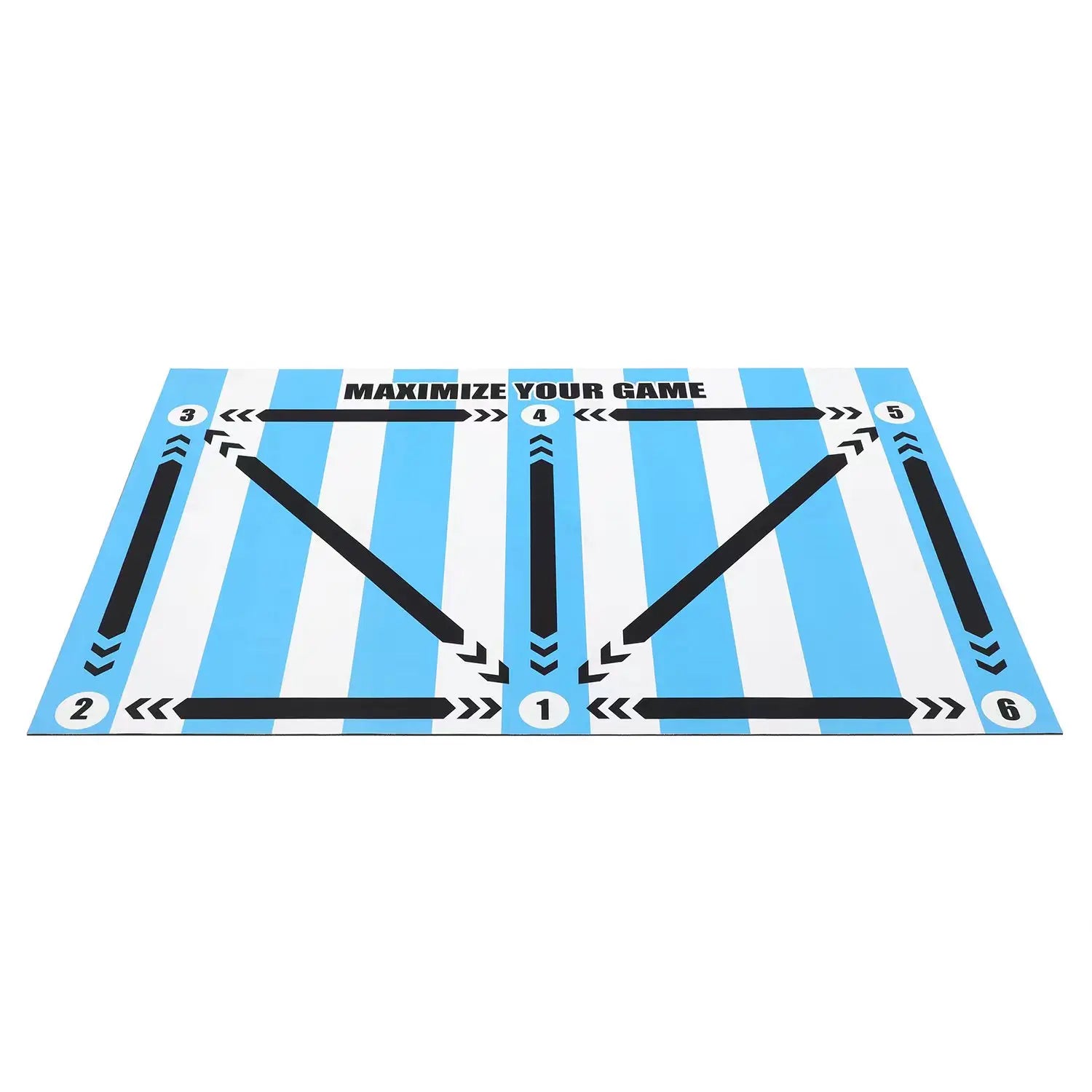 Soccer Ball Control Training Mat Stable Silent Rubber Base Digital Guidance Design Improve Ball Sense Daily Training