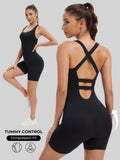 Knit Booty Lifting Bodysuit – Quick‑Dry Running & Yoga Outfit, Sport Pilates Activewear for Fashion Street Style & Daily Wear