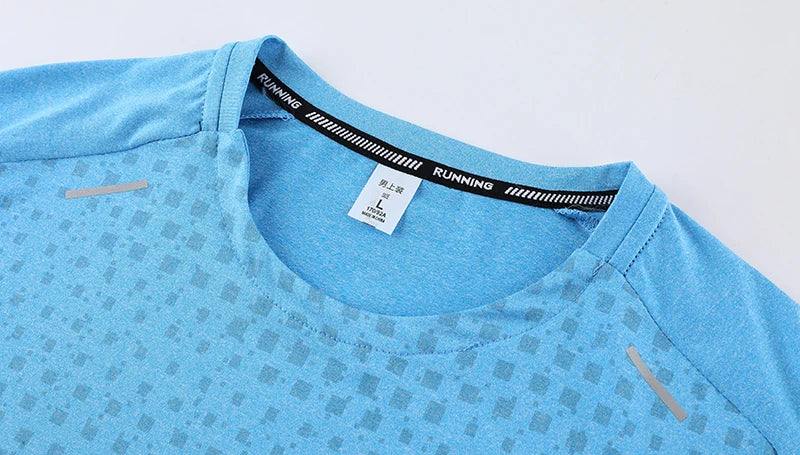 3D Print Gym Shirt Running Casual Outdoor Jogging Breathable Quick Dry Nylon Short Sleeve Training Tee