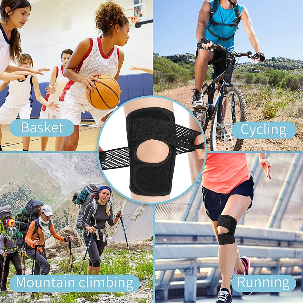 Adjustable Knee Brace with Side Stabilizers