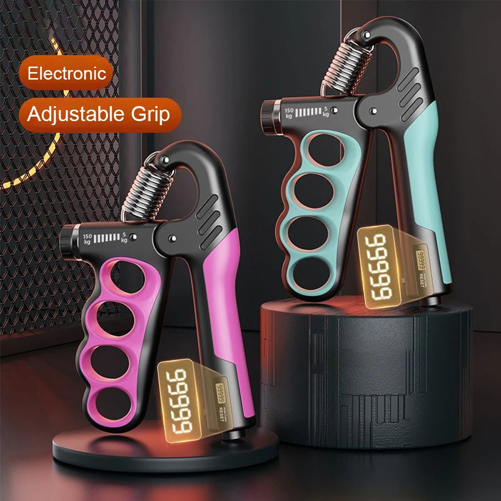 Hand Grip Strengthener 5 to 100Kg Adjustable Resistance Wrist Expander Anti Slip Ergonomic Hand Strength Exerciser with Counter