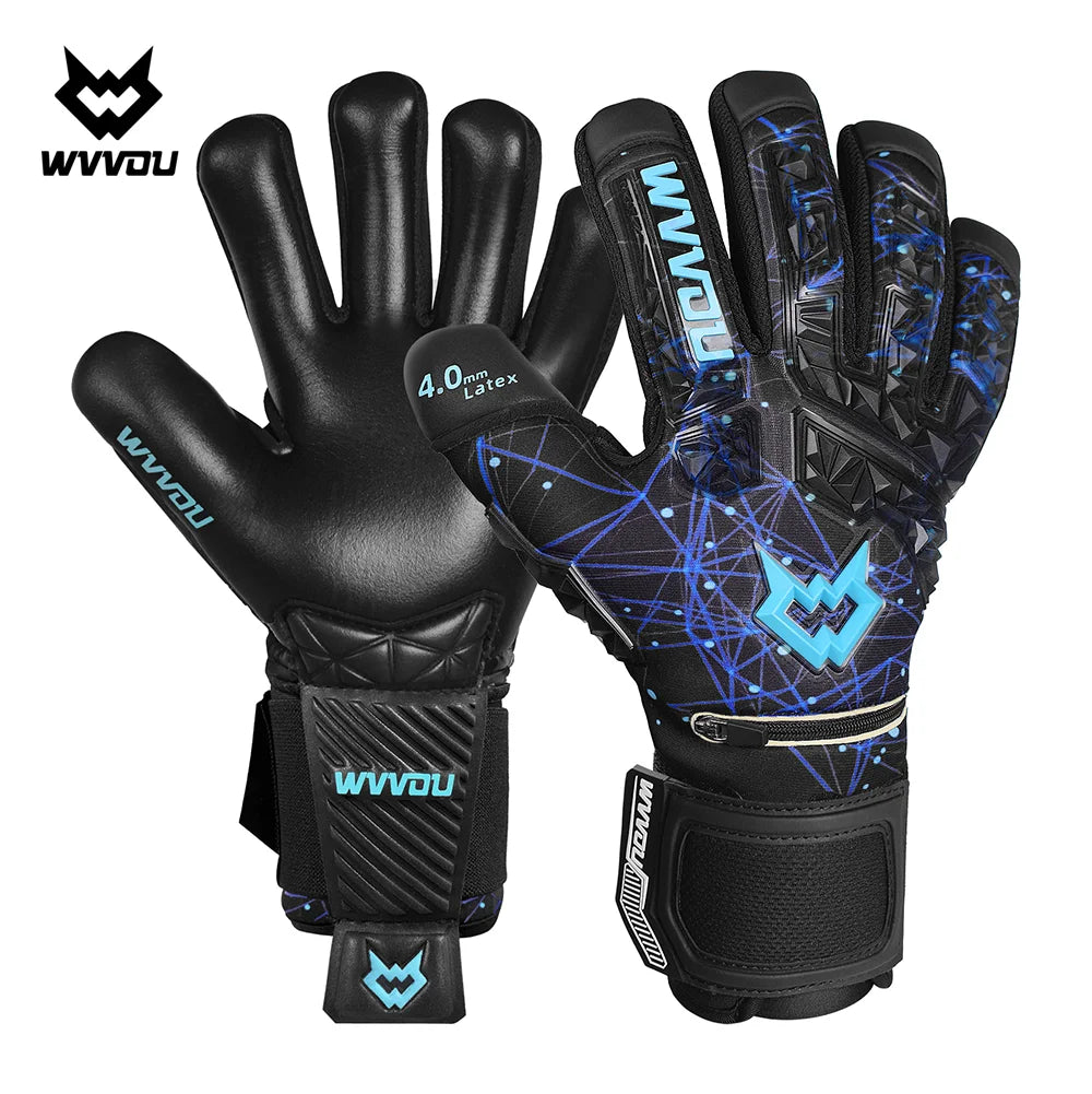 Soccer Goalie Gloves for Adults and Youth High Performance Goalkeeper Gloves with Five Detachable Finger Savers