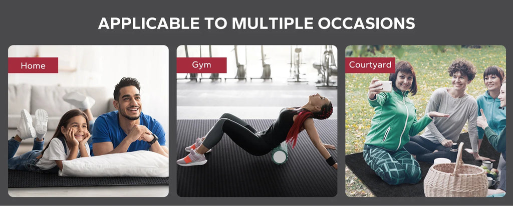 Large Home Gym Mat, 8mm Thick High Density PVC Non Slip, Shock Absorbing Fitness Flooring with Bands and Bag