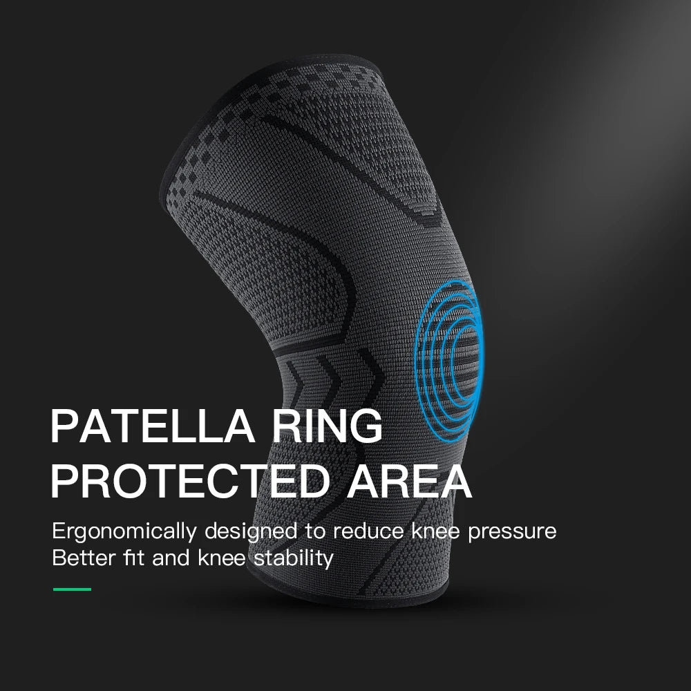 Adjustable Compression Knee Support – Patella Tendon Strap & Anti‑Slip Silicone Brace for Arthritis, Joint Pain & Ligament Injury Relief