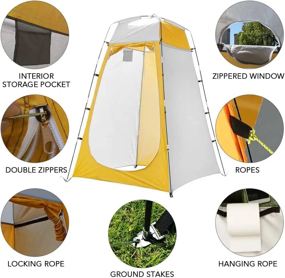 Portable Changing Room for Camping Shower Tent Biking Toilet Beach Quick Set Up Privacy Tent